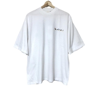 マルニ MARNI 半袖Tシャツ サイズ46 - 白×黒×マルチ ユニセックス ハイネック トップス