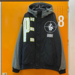 XLARGE public enemy ジャケット アウター ジャンパー 中綿 90s rap tee フーディー JACKET hip hop コラボ