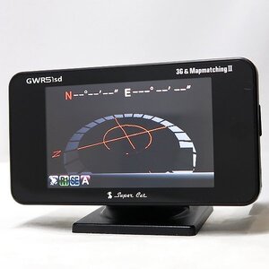 DKG★送料無料★ Yupiteru ユピテル SUPER CAT スーパーキャット GPS レーダー探知機 GWR51sd　台座 SDカード 付き