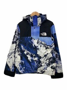 THE NORTH FACE◆17AW/MOUNTAIN PARKA/S/ナイロン/BLU/総柄//