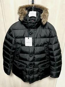 未使用・本物保証☆ MONCLER CLUNY クルーニー コヨーテファー ダウンジャケット TG2 ブラック色 黒色 Lサイズ