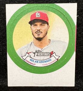 2022 Topps Heritage ノーラン・アレナド Nolan Arenado Baseball Stars Bubblegum Insert #16/25