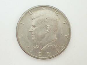 ケネディコイン HALF DOLLAR 1971年 約11.0g 50セント硬貨 /K711-1
