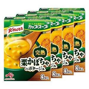 クノール カップスープ 栗かぼちゃのポタージュ 3食袋入×4個 味の素 野菜スープ インスタント