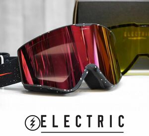 【新品:SALE】23 ELECTRIC KLEVELAND II - MATTE SPECKLED BLACK - AUBURN RED CONTRAST + HONEY 正規品 ゴーグル ジャパンフィット