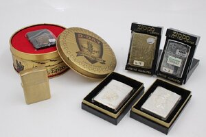 【行董】Zippo ジッポー ライター 6点 まとめ D-DAY ノルマンディー 50周年 未使用 未着火あり 喫煙具 喫煙グッズ コレクション AA262BOM59