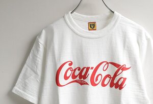 COCA-COLA × HUMAN MADE × BEAMS ◆ ロゴプリント Tシャツ Sサイズ 白 コカコーラ ヒューマンメイド ビームス ◆32/G0711