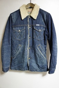 正規 名作 BACK BONE バックボーン Wrangler ラングラー デニム ランチ ジャケット ボア Gジャン S9094 紺 S 本物 426M