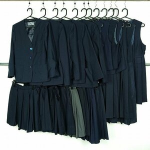 イートン ベスト スカート ジャンパースカート 無地 1円 中古 制服 学生服 埼玉吉見中学 セット 詰合わせ 39CS-896 DF