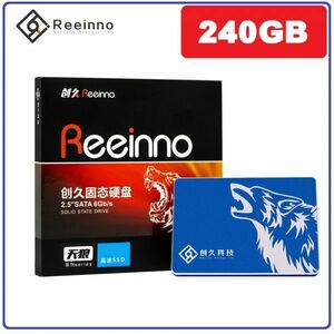 ★新品!!最安値★Reeinno SSD SATA3 / 6.0Gbps 2.5インチ 240GB 3D 高速 NAND TLC 内蔵型 デスクトップ ノートパソコン DE045