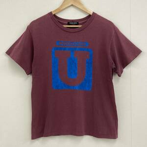 レア 90s UNDERCOVER Uロゴ Tシャツ バーガンディー アンダーカバー 半袖カットソー Tee 初期 VINTAGE ビンテージ archive 3030340