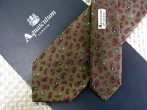 ♪32440D♪状態並品【ペイズリー 柄】アクアスキュータム【Aquascutum】ネクタイ