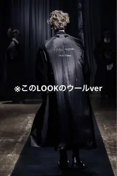 ヨウジヤマモト YOHJI YAMAMOTO ロゴ コート メルトン ウール