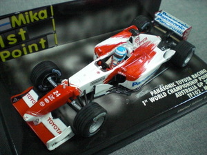 PMA ミニチャンプス 1/43 2002年 パナソニック トヨタ レーシング TF102 M・サロ ＃24