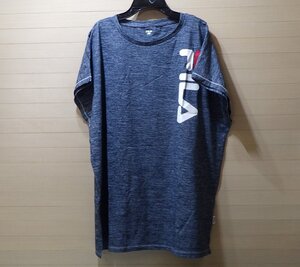 h443-37152 FILA フィラ Tシャツ ネイビー レディース XLサイズ ポリエステル100% 半袖