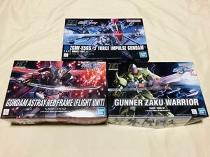 HG フォースインパルスガンダム レッドフレーム　ガナーザクウォーリア　SEED DESTINY FORCE IMPULSE GUNDAM ASTRAY RED FRAME GUNNER ZAKU