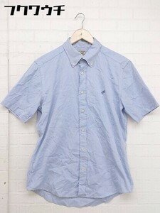 ◇ ◎ green label relaxing グリーンレーベル UNITED ARROWS 半袖 シャツ サイズL ブルー メンズ