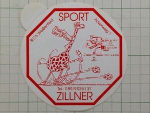 外国 古いステッカー：SPORT ZILLNER キリン サッカー ビンテージ +Fa