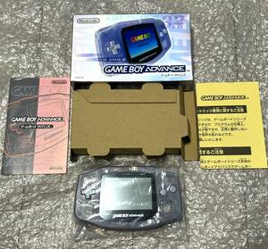 〈美品・箱説付属・動作確認済み〉GBA ゲームボーイアドバンス 本体 ミルキーブルー AGB-001 GAMEBOY ADVANCE