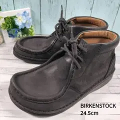 『BIRKENSTOCK』 (24.5)ショートブーツ フットプリンツ ヌバック