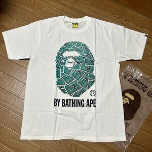 a bathing ape tシャツ 会員限定　Mサイズ　bape mania エイプ ベイプ NFS nigo nowhere member limited マイロ　猿　ゴールド　グリーン