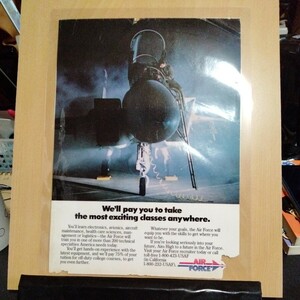 アメリカ空軍募集広告A4ラミネート雑誌切り抜きポスターインテリア洋書昭和レトロトヨタ