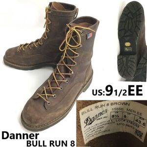 希少モデル/USA製★ダナー/Danner★BULL RUN 8/本革/レザー/ワークブーツ【9.5/27.5/茶】15550/ブルラン/Leather/Boots/shoes◆pWB107-2