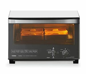 ツインバード トースター オーブントースター 4枚焼きミラーガラス ホワイト TS-4047W(中古 未使用品)　(shin