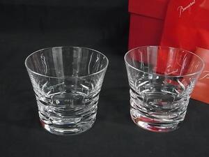 1円 ■極美品■ Baccarat バカラ ローラ クリスタルガラス 2012 タンブラー ロックグラス 食器 ペア 2客セット クリア FG1286