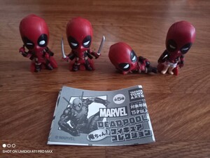 ☆デッドプール☆DEADPOOL☆俺ちゃん！☆フィギュアコレクション☆4種セット☆MARVEL☆☆カプセルトイ