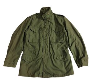 82年製 ヴィンテージ ● ALPHA INDUSTRIES アルファ ● M-65 M65 3rd モデル ミリタリー フィールド ジャケット カーキ MEDIUM