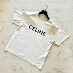 美品 CELINE by エディスリマン ロゴTシャツ 2X681671Q XL