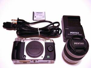 【中古】PENTAX Q7　ズームレンズキット : シルバー