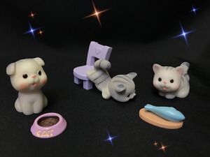 猫 キャット 猫の置物 キャット インテリア 飾り セット 現品のみ (B210965)