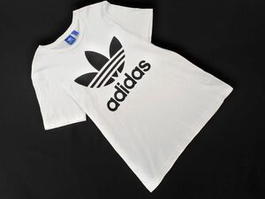 ネコポスOK adidas originals アディダスオリジナルス ロゴ プリント Tシャツ sizeM/白 ■◆ ☆ ega8 メンズ