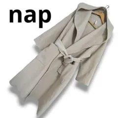 【ナップ】nap ガウンコート フーデッド ウールコート ビッグシルエット