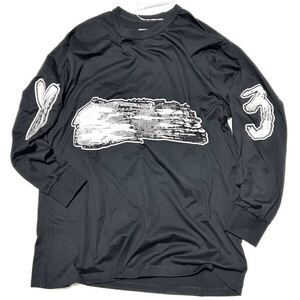 L 新品 Y-3 GFX LS TEE オーバーサイズ ロゴ ロンT 黒 ロングスリーブ ビッグ Tシャツ Y3 ワイスリー ヨウジ ヤマモト Yohji yamamoto 長袖