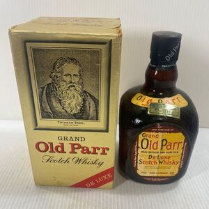 Grand Old Parr グランド オールドパー デラックス ウイスキー De Luxe スコッチウイスキー 12年 43% 750ml 箱付き 状態込み 