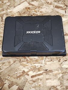 KICKER キッカーパワードサブウーファー 　HIDEAWAY HS8　台座付き　動作未確認　ジャンク品扱い　車用　車　　