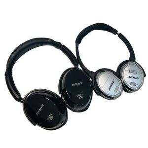 【BOSE/ボーズ】ヘッドホン 2個おまとめ MDR-NC500D/QCTM3 ノイズキャンセリング ケース付き★53044