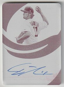 【1/1】ダルビッシュ 直筆サインカード (直書き) 2019 PANINI IMMACULATE COLLECTION PRINTING PLATE Yu Darvish Auto 1/1 CUBS