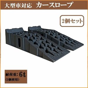 セール【送料無料】２台セット カースロープ スロープ 耐荷重6t 6000kg 大型車・バス・トラック対応 タイヤ オイル交換 足回りの整備