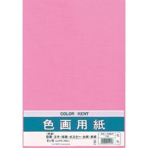 （まとめ買い）マルアイ 色画用紙 N832 もも Pエ-N83P 〔×10〕