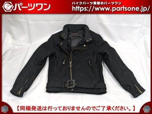 ●中古品●ホンダ メルトン・ダブルライダースジャケット ブラック Mサイズ●[M]梱包●56768