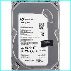 Seagate ST500DM002-1SB10A-021 FW:HPH3 DTO:827976-001 3.5インチ SATA600 500GB 54回 25608時間