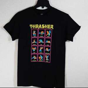 【S】THRASHER スラッシャー/Black Light Tシャツ/黒