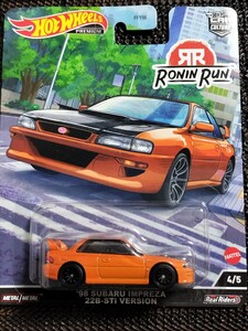 ホットウィール (Hot Wheels) カーカルチャー ローニンラン - 98 スバル インプレッサ 22B-STI バージョン　未開封　