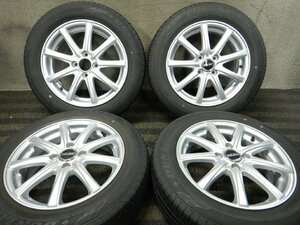 J6T7342■175/65R15 DUNLOP ENASAVE EC204 社外 5.5J 4H PCD100★条件付送料無料★2021年 夏タイヤ アクア ヴィッツ フィット ヤリス