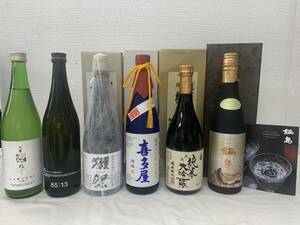 注目！【全国厳選　日本酒720ml 6本】鍋島　喜多屋　越後お福　獺祭　白糸酒造65／13 竹の園　各720ml 冷蔵保管　飲み比べ　清酒