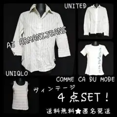 AJ ARMANIJEANS★シャツ& UNITED★シャツなど４点★中古品